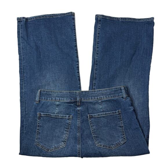 Kut From The Kloth Meg Wide Leg Jeans size 8 Zip Patch Pocket - Picture 10 of 15